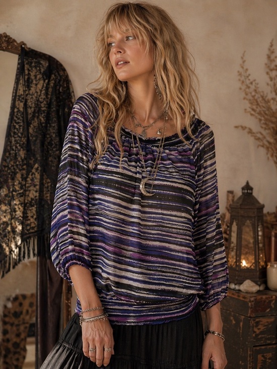 Daisy Fuentes Tops - ✨ Daisy Fuentes Boho Off-Shoulder Blouse ✨